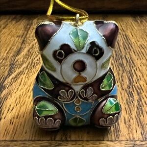 Cloisonne Panda Ornament